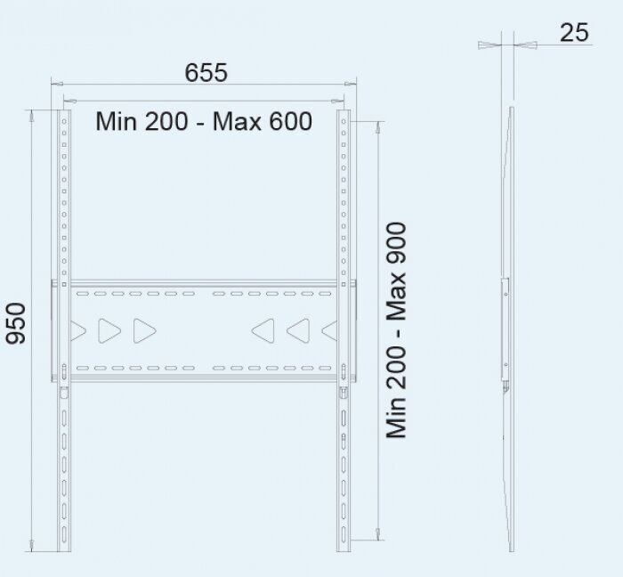 Omb Fix-Big 900 hinta ja tiedot | TV-seinätelineet | hobbyhall.fi