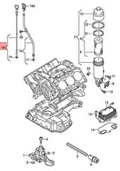 AUDI Q7 3.0 Bensiiniöljyn mittatikku 4LB Aito 06E115611L hinta ja tiedot | Lisätarvikkeet autoiluun | hobbyhall.fi