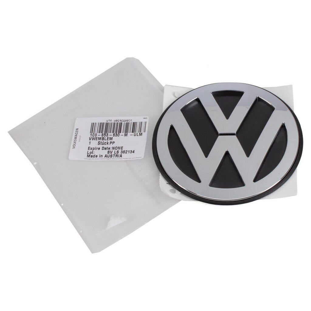 VW-logomerkki kromi takana 1C0853630MULM hinta ja tiedot | Lisätarvikkeet autoiluun | hobbyhall.fi