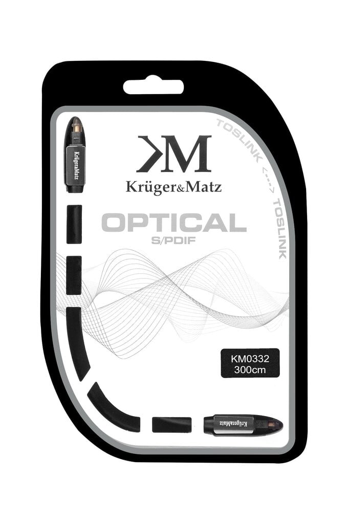 Kruger&matz toslink, 3 m hinta ja tiedot | Kaapelit ja adapterit | hobbyhall.fi