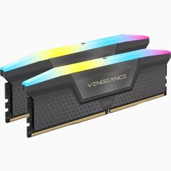 Corsair 32 Gt (2 x 16 Gt) DDR5 5200 MHz Vengeance RGB AMD EXPO Cool Grey Heatspreader 1,25 V hinta ja tiedot | Muisti (RAM) | hobbyhall.fi