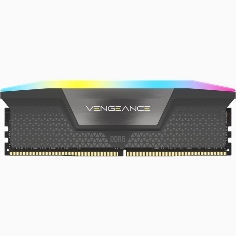 Corsair 32 Gt (2 x 16 Gt) DDR5 5200 MHz Vengeance RGB AMD EXPO Cool Grey Heatspreader 1,25 V hinta ja tiedot | Muisti (RAM) | hobbyhall.fi