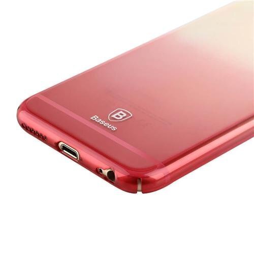 Samsung G955 Galaxy S8 Plus suojakuori Baseus Glaze Case Impact, läpinäkyvä  - vaaleanpunainen hinta 