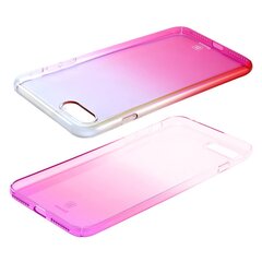 Samsung G955 Galaxy S8 Plus suojakuori Baseus Glaze Case Impact, läpinäkyvä - vaaleanpunainen hinta ja tiedot | Puhelimen kuoret ja kotelot | hobbyhall.fi