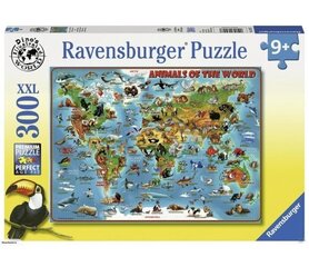 Palapeli Ravensburger Eläimet maailmanlaajuisesti, 300-osainen, 13257 hinta ja tiedot | Palapelit | hobbyhall.fi
