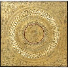 Objektikuva Art Geometric Circle Gold 120x120cm hinta ja tiedot | Sisustustuotteet | hobbyhall.fi