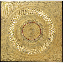 Objektikuva Art Geometric Circle Gold 120x120cm hinta ja tiedot | Sisustustuotteet | hobbyhall.fi