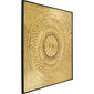 Objektikuva Art Geometric Circle Gold 120x120cm hinta ja tiedot | Taulut | hobbyhall.fi