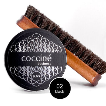 Coccine Business Shoe Wax, 100 ml + Kengänkiillotusharja hevosenjouhi, 16 cm hinta ja tiedot | Vaatteiden ja jalkineiden hoito | hobbyhall.fi