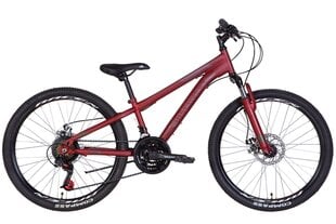 Lasten polkupyörä Discovery Rider 24", punainen hinta ja tiedot | Polkupyörät | hobbyhall.fi