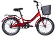 Taitettava pyörä Smart 24'', punainen hinta ja tiedot | Polkupyörät | hobbyhall.fi