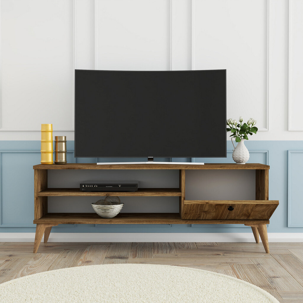 Kalune Design TV-taso Retro 1560, ruskea hinta ja tiedot | TV-tasot | hobbyhall.fi