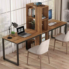 Työpöytä Asir L194, ruskea/musta hinta ja tiedot | Tietokonepöydät ja työpöydät | hobbyhall.fi