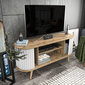 TV-taso Kalune Design Stor, ruskea/valkoinen hinta ja tiedot | TV-tasot | hobbyhall.fi