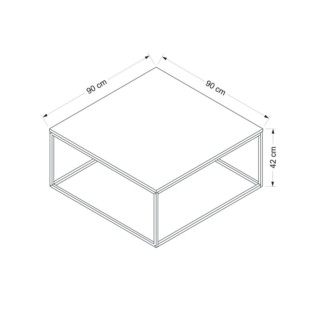 Sohvapöytä Loni, harmaa hinta ja tiedot | Sohvapöydät | hobbyhall.fi