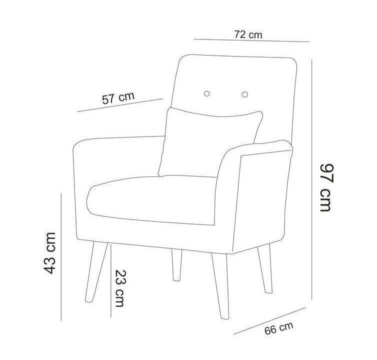 2-osan olohuoneen kalustosetti Asir Terra-TKM02-94819, vaaleanpunainen hinta ja tiedot | Sohvaryhmät | hobbyhall.fi