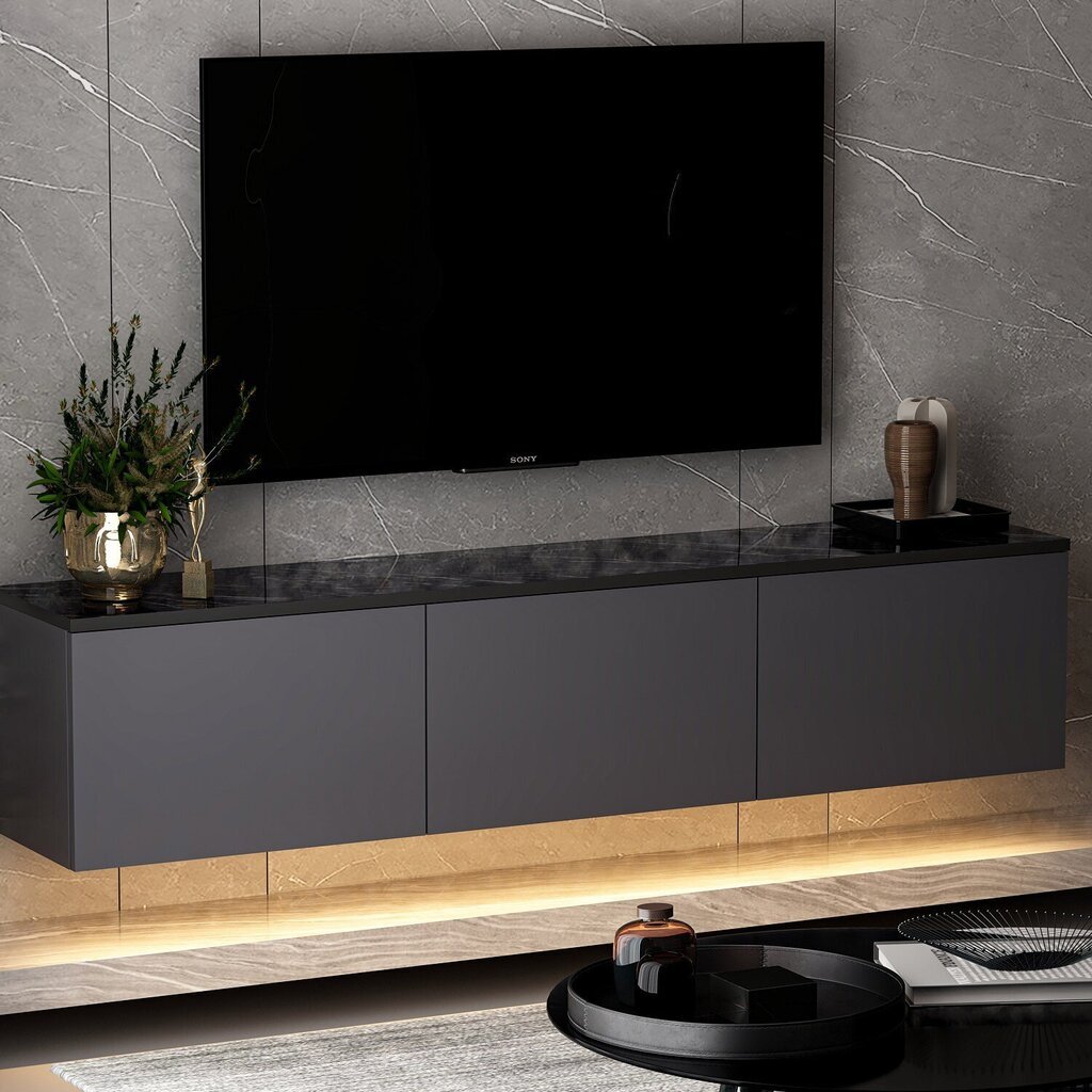 TV-taso Asir Neon Illuminated, harmaa hinta ja tiedot | TV-tasot | hobbyhall.fi