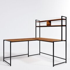 Kirjoituspöytä Asir L203, ruskea/musta hinta ja tiedot | Tietokonepöydät ja työpöydät | hobbyhall.fi