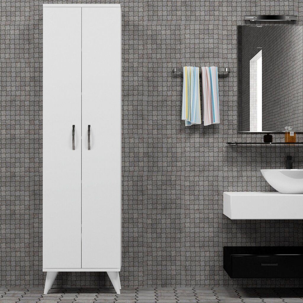 Kylpyhuoneen kaappi Asir BDL0101, valkoinen hinta ja tiedot | Kylpyhuonekaapit | hobbyhall.fi