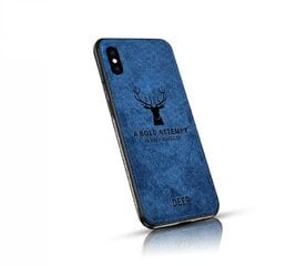 Apple iPhone XS / X suojakuori Mocco Deer, sininen (EU Blister) hinta ja tiedot | Puhelimen kuoret ja kotelot | hobbyhall.fi