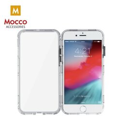 Apple iPhone XS Max alumiinikotelo karkaistulla lasilla Mocco, läpinäkyvä/hopea hinta ja tiedot | Puhelimen kuoret ja kotelot | hobbyhall.fi