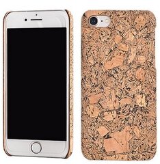 Apple iPhone 7 / 8 suojakuori Mocco Cork Plastic, ruskea hinta ja tiedot | Puhelimen kuoret ja kotelot | hobbyhall.fi