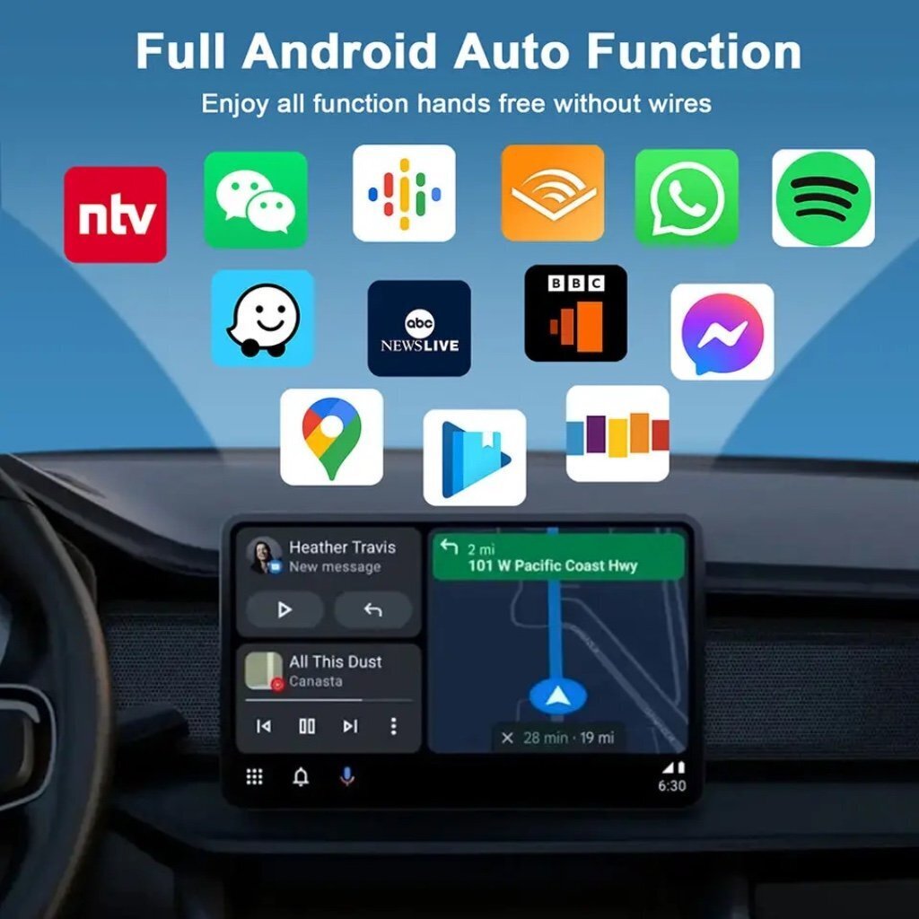 BlackBird Wireless Android Auto -sovitin hinta ja tiedot | FM-lähettimet ja -sovittimet | hobbyhall.fi