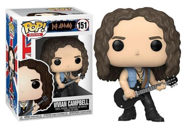 Funko POP! Rocks Def Leppard Vivian Campbell 151 -figuuri hinta ja tiedot | Pelien oheistuotteet | hobbyhall.fi