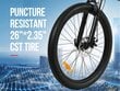 Kokoontaittuva maastopyörä Samebike LO26 II 26 hinta ja tiedot | Sähköpyörät | hobbyhall.fi