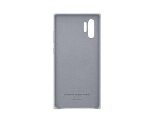 Samsung Galaxy Note 10+ Leather Cover Gray hinta ja tiedot | Puhelimen kuoret ja kotelot | hobbyhall.fi