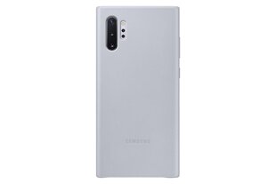 Samsung Galaxy Note 10+ Leather Cover Gray hinta ja tiedot | Puhelimen kuoret ja kotelot | hobbyhall.fi