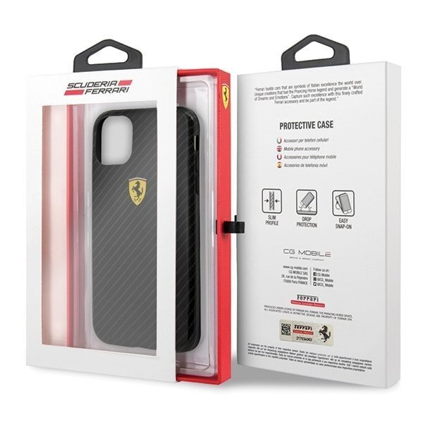 iPhone 11 Pro suojakuori Ferrari Hardcase FESPCHCN58CBBK, musta hinta ja tiedot | Puhelimen kuoret ja kotelot | hobbyhall.fi