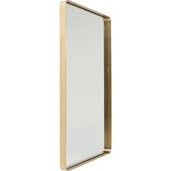 Peili, Curve, Rectangular Brass 120x80cm hinta ja tiedot | Peilit | hobbyhall.fi