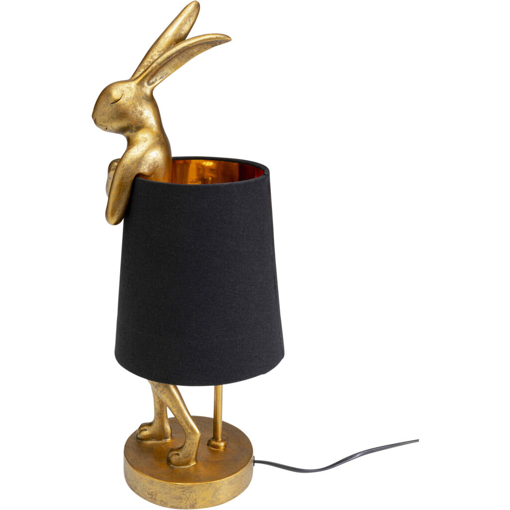 Pöytälamppu, Rabbit, Kulta/Musta 50cm hinta ja tiedot | Pöytävalaisimet | hobbyhall.fi