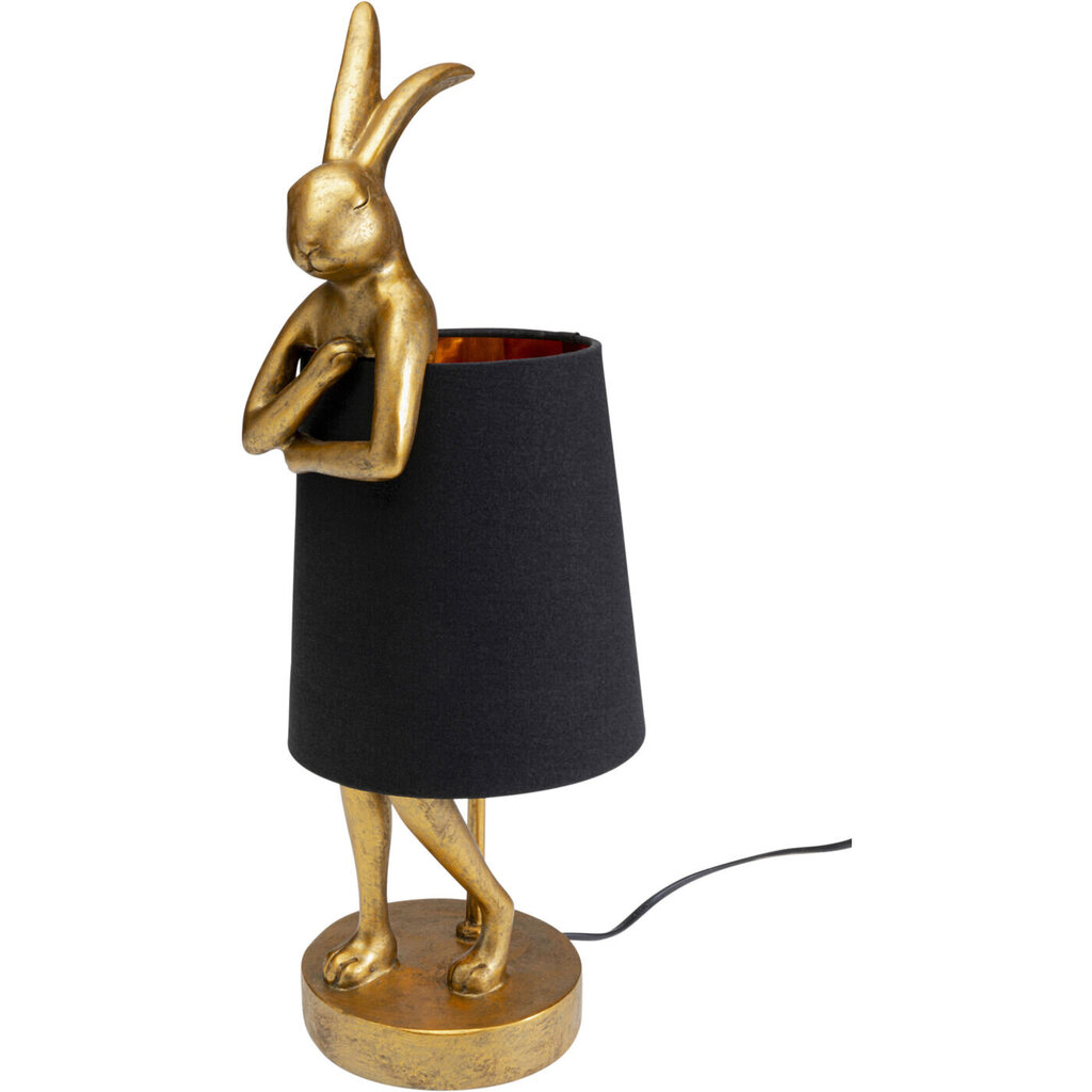 Pöytälamppu, Rabbit, Kulta/Musta 50cm hinta ja tiedot | Pöytävalaisimet | hobbyhall.fi