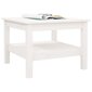 vidaXL Sohvapöytä valkoinen 55x55x40 cm täysi mänty hinta ja tiedot | Sohvapöydät | hobbyhall.fi
