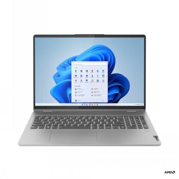 Lenovo IdeaPad Flex 5 16ABR8 AMD Ryzen 5 7530U 8GB SSD 512GB AMD Radeon Graphics W11H Arctic Grey hinta ja tiedot | Kannettavat tietokoneet | hobbyhall.fi