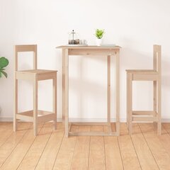 vidaXL Baarituolit 2 kpl 40x41,5x112 cm täysi mänty hinta ja tiedot | Ruokapöydän tuolit | hobbyhall.fi