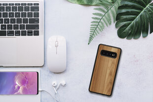 Samsung Galaxy S10 suojakuori Man&Wood, Cappuccino, musta hinta ja tiedot | Puhelimen kuoret ja kotelot | hobbyhall.fi