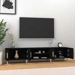 vidaXL TV-taso musta 180x31,5x40 cm tekninen puu hinta ja tiedot | TV-tasot | hobbyhall.fi