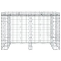 vidaXL Gabion kivikoriseinä jäteastialle 192x91x120 cm sinkitty rauta hinta ja tiedot | Aidat ja tarvikkeet | hobbyhall.fi