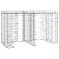 vidaXL Gabion kivikoriseinä jäteastialle 192x91x120 cm sinkitty rauta hinta ja tiedot | Aidat ja tarvikkeet | hobbyhall.fi