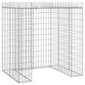 vidaXL Gabion kivikoriseinä jäteastialle 110x91x120 cm sinkitty rauta hinta ja tiedot | Aidat ja tarvikkeet | hobbyhall.fi