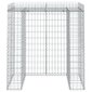 vidaXL Gabion kivikoriseinä jäteastialle 110x91x120 cm sinkitty rauta hinta ja tiedot | Aidat ja tarvikkeet | hobbyhall.fi