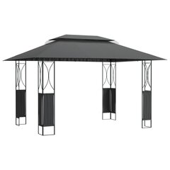 vidaXL Huvimaja katolla antrasiitti 400x300x270 cm teräs hinta ja tiedot | Puutarhapaviljongit | hobbyhall.fi