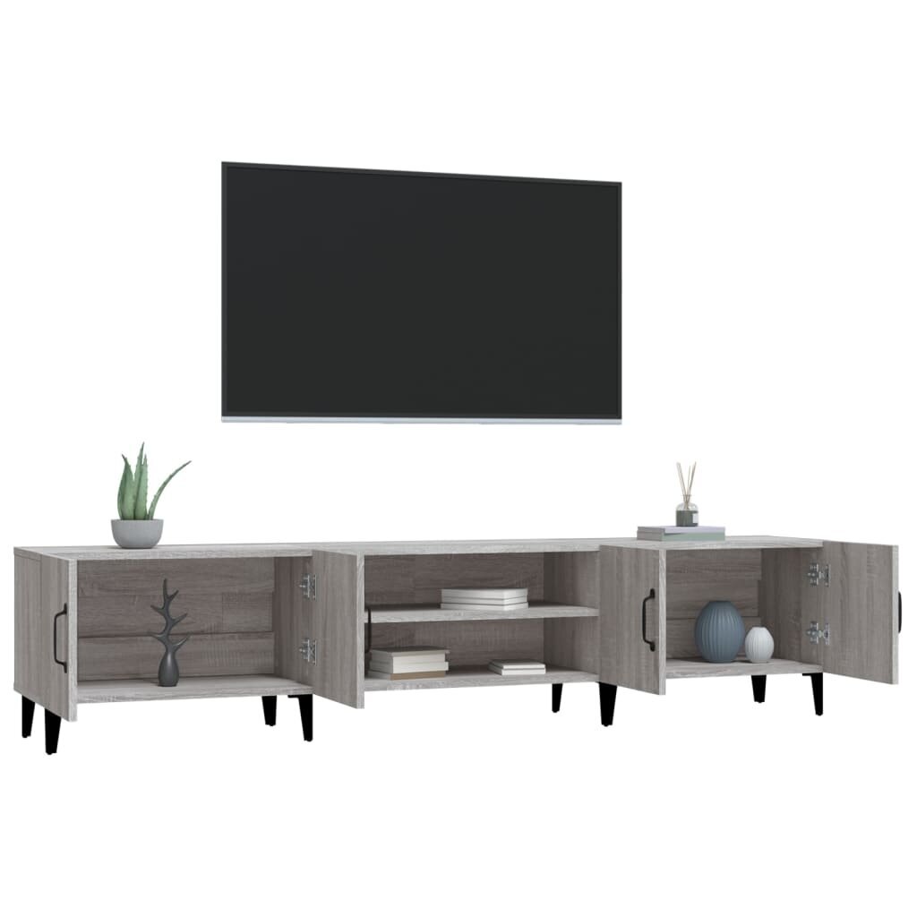 vidaXL TV-taso harmaa Sonoma 180x31,5x40 cm tekninen puu hinta ja tiedot | TV-tasot | hobbyhall.fi