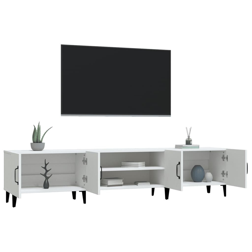 vidaXL TV-taso valkoinen 180x31,5x40 cm tekninen puu hinta ja tiedot | TV-tasot | hobbyhall.fi