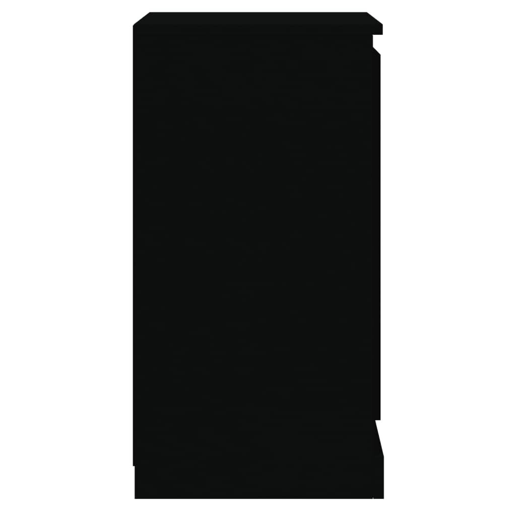 vidaXL Senkki musta 37,5x35,5x67,5 cm tekninen puu hinta ja tiedot | Olohuoneen kaapit ja lipastot | hobbyhall.fi