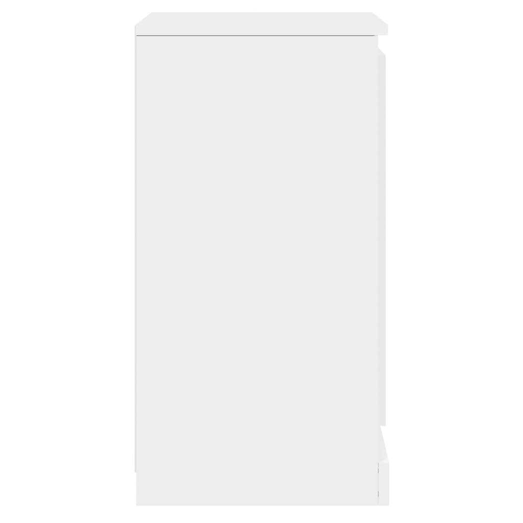 vidaXL Senkki korkeakiilto valkoinen 37,5x35,5x67,5 cm tekninen puu hinta ja tiedot | Olohuoneen kaapit ja lipastot | hobbyhall.fi