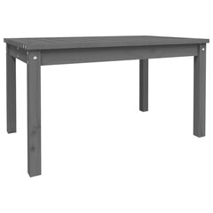 vidaXL Puutarhapöytä harmaa 82,5x50,5x45 cm täysi mänty hinta ja tiedot | Puutarhapöydät | hobbyhall.fi